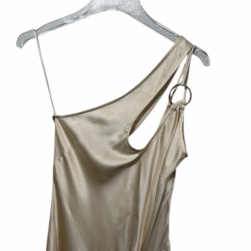 Cult Gaia Gwenyth Asymmetric Silk Dress Size M - Picture 4 of 10